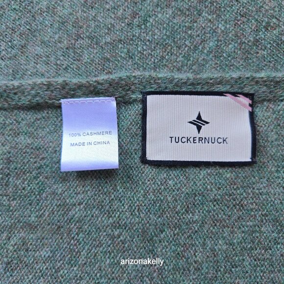 NWOT Tuckernuck Cashmere Scarf Green - Picture 14 of 16